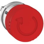 Schneider Automation - Tête pour Arrêt d'urgence Ø30 - tourner pour déverrouiller - Ø22 - rouge - ZB4BS834
