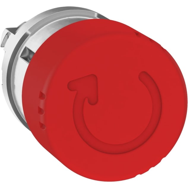 Schneider Automation - Tête pour Arrêt d'urgence Ø30 - tourner pour déverrouiller - Ø22 - rouge - ZB4BS834 Schneider Automation - Tête pour Arrêt d'urgence Ø30 - tourner pour déverrouiller - Ø22 - rouge - ZB4BS834