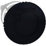 Schneider Automation - Tête pour Arrêt d'urgence Ø40 - tourner pour déverrouiller - Ø22 - noir - ZB4BS52
