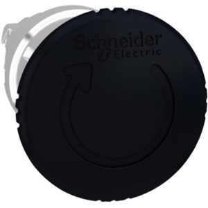 Schneider Automation - Tête pour Arrêt d'urgence Ø40 - tourner pour déverrouiller - Ø22 - noir - ZB4BS52