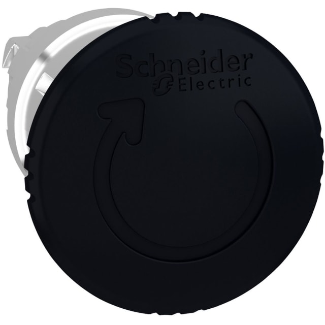 Schneider Automation - Tête pour Arrêt d'urgence Ø40 - tourner pour déverrouiller - Ø22 - noir - ZB4BS52 Schneider Automation - Tête pour Arrêt d'urgence Ø40 - tourner pour déverrouiller - Ø22 - noir - ZB4BS52