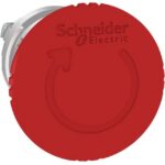 Schneider Automation - Tête pour Arrêt d'urgence Ø40 - tourner pour déverrouiller - Ø22 - rouge - ZB4BS844