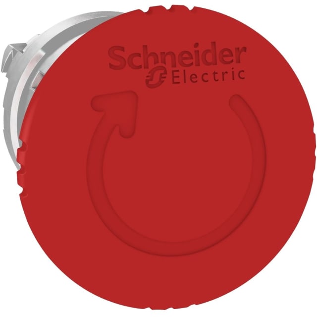 Schneider Automation - Tête pour Arrêt d'urgence Ø40 - tourner pour déverrouiller - Ø22 - rouge - ZB4BS844 Schneider Automation - Tête pour Arrêt d'urgence Ø40 - tourner pour déverrouiller - Ø22 - rouge - ZB4BS844