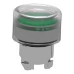 Schneider Automation - Tête pour bouton-poussoir lumineux - Ø22 - capuchonné - vert - ZB4BW533 – Image 3