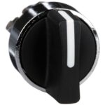 Schneider Automation - Tête pour bouton tournant - 2 positions - Ø22 - noir - ZB4BD2