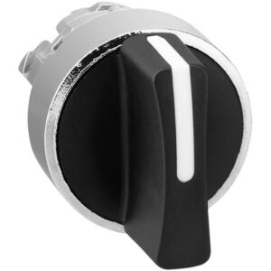 Schneider Automation - Tête pour bouton tournant - 3 positions - Ø22 - noir - ZB4BD7