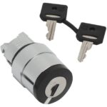 Schneider Automation - Tête pour bouton tournant à serrure - 2 positions - Ø22 - noir - ZB4BG210