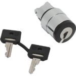 Schneider Automation - Tête pour bouton tournant à serrure - 2 positions - Ø22 - noir - ZB4BG410