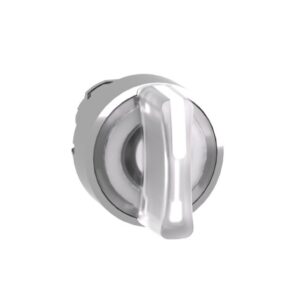 Schneider Automation - Tête pour bouton tournant lumineux - 3 positions - Ø22 - blanc - ZB4BK1313