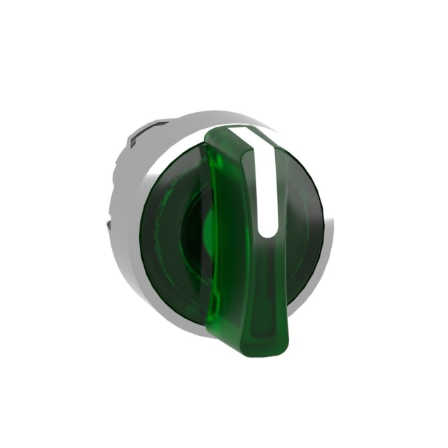 Schneider Automation - Tête pour bouton tournant lumineux - 3 positions - Ø22 - vert - ZB4BK1533 Schneider Automation - Tête pour bouton tournant lumineux - 3 positions - Ø22 - vert - ZB4BK1533