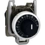 Schneider Automation - Tête pour potentiomètre à molette - Ø22 - axe de 6mm - noir - ZB4BD912