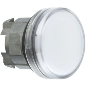 Schneider Automation - Tête pour voyant - Ø22 - rond - cabochon lisse blanc pour ampoule BA9S - ZB4BV01