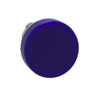 Schneider Automation - Tête pour voyant - Ø22 - rond - cabochon lisse bleu pour LED - ZB4BV063