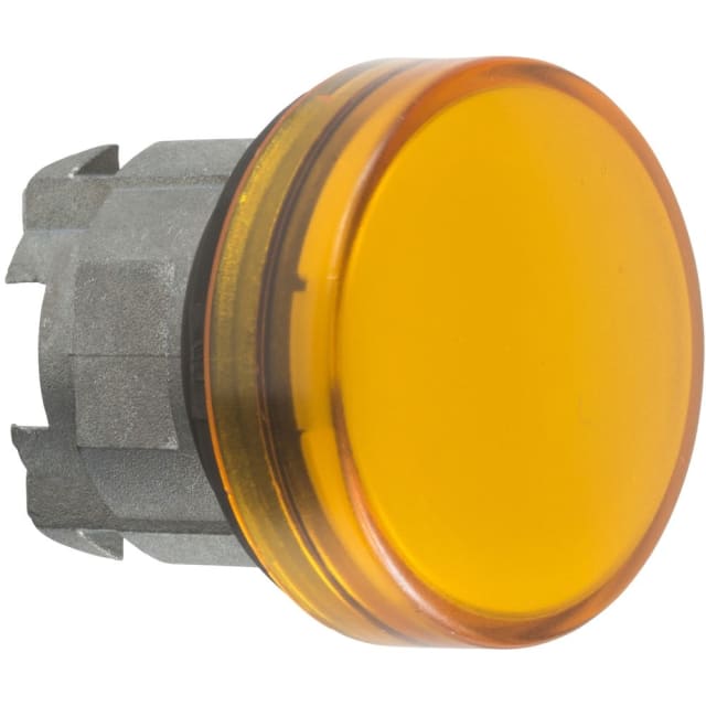 Schneider Automation - Tête pour voyant - Ø22 - rond - cabochon lisse jaune pour ampoule BA9S - ZB4BV05 Schneider Automation - Tête pour voyant - Ø22 - rond - cabochon lisse jaune pour ampoule BA9S - ZB4BV05