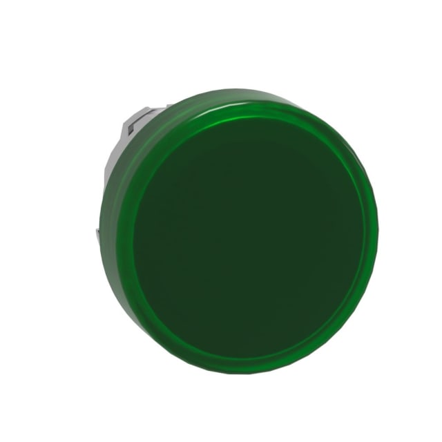 Schneider Automation - Tête pour voyant - Ø22 - rond - cabochon lisse vert pour LED - ZB4BV033 Schneider Automation - Tête pour voyant - Ø22 - rond - cabochon lisse vert pour LED - ZB4BV033