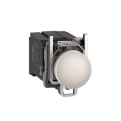 Voyant lumineux LED blanc 400V à vis, configuration visible