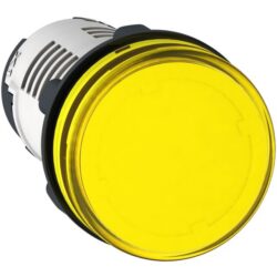 Schneider Automation - Voyant rond Ø22 - IP54 - jaune - DEL intégrée - 230V - bornes - XB7EV05MP