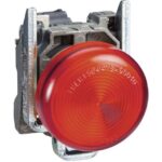 Schneider Automation - Voyant rond Ø22 - IP65 - rouge - douille BA 9s - 250V - bornes - XB4BV64