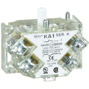 Schneider Automation - bloc contact pour bouton - 9001-K Ø 30 - 1 OF bornes protégées - 9001KA1