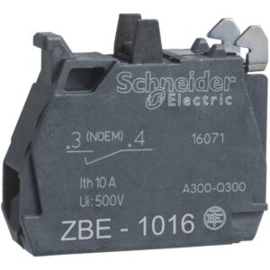 Schneider Automation - bloc contact pour bouton - ZBE Ø 22 - 1F doré - ZBE1016
