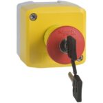 Schneider Automation - boîte à boutons XAL-K - fonction Arrêt d'urgence - 1 O + 1 F - XALK188E