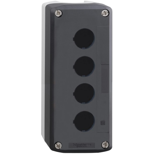Schneider Automation - boîte à boutons vide - XAL-D - plastique - 4 perçages horizontaux - XALD04 Schneider Automation - boîte à boutons vide - XAL-D - plastique - 4 perçages horizontaux - XALD04