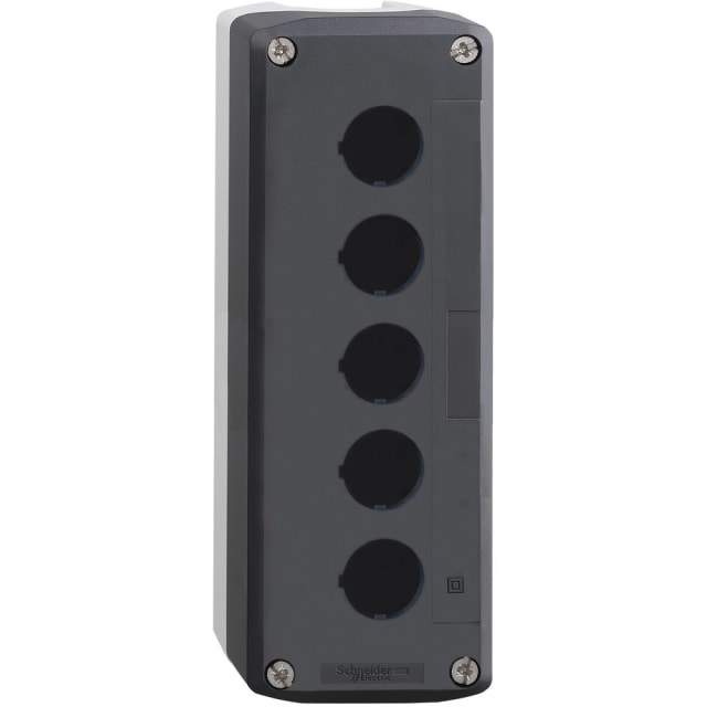 Schneider Automation - boîte à boutons vide - XAL-D - plastique - 5 perçages horizontaux - XALD05 Schneider Automation - boîte à boutons vide - XAL-D - plastique - 5 perçages horizontaux - XALD05