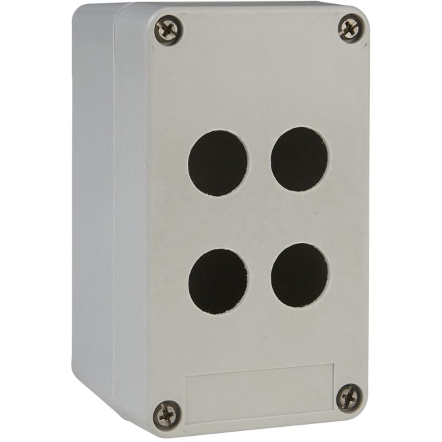 Schneider Automation - boîte à boutons vide - XAP-A - plastique - 4 perçages en 2 colonnes - XAPA1104 Schneider Automation - boîte à boutons vide - XAP-A - plastique - 4 perçages en 2 colonnes - XAPA1104