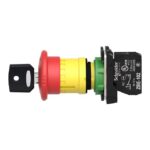 Schneider Automation - bout.-pous. rouge arrêt d'urgence rouge Ø40,libé. de touche de verrouil. Ø22 1NC - XB5AS9442 – Image 6