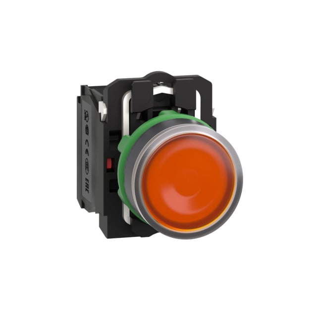 Schneider Automation - bouton-poussoir lumineux jaune Ø 22 - à impulsion affleurant - 24 V - 1O+1F - XB5AW35B5 Schneider Automation - bouton-poussoir lumineux jaune Ø 22 - à impulsion affleurant - 24 V - 1O+1F - XB5AW35B5