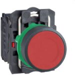 Schneider Automation - bouton-poussoir rouge Ø 22 - à impulsion affleurant - 1O - XB5AA42
