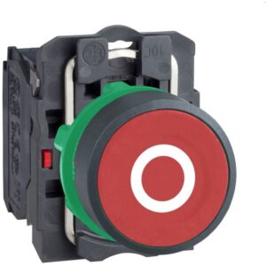 Schneider Automation - bouton-poussoir rouge Ø 22 - à impulsion affleurant - 1O - XB5AA4322