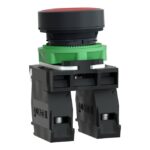 Schneider Automation - bouton-poussoir rouge Ø 22 - à impulsion affleurant - 1O+1F - XB5AA45 – Image 3