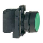 Schneider Automation - bouton-poussoir vert Ø 22 - à impulsion affleurant - 1F - XB5AA31 – Image 3