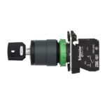 Schneider Automation - bouton tournant noir Ø 22 - à serrure - 2 positions - 1F - XB5AG41 – Image 3