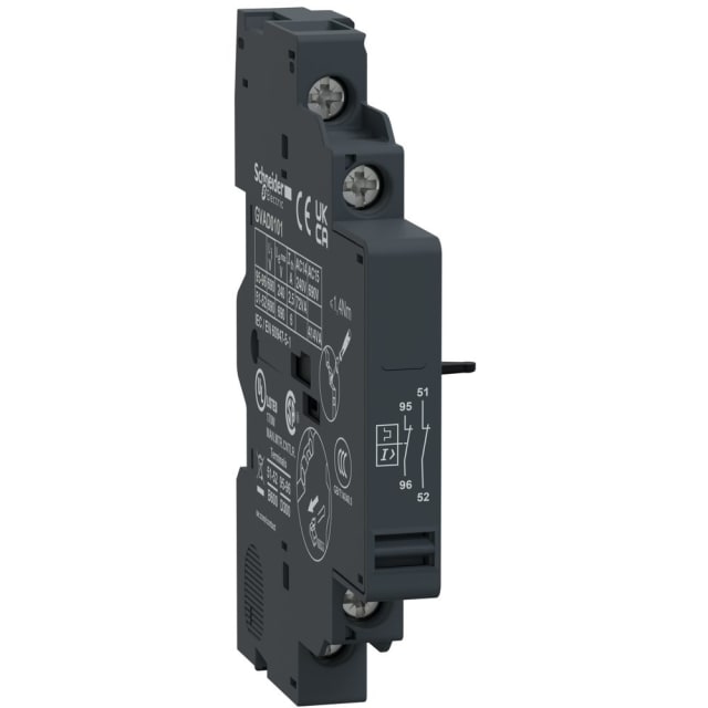 Schneider Automation - contact auxiliaire - 1 O + 1 O (défaut) - GVAD0101 Schneider Automation - contact auxiliaire - 1 O + 1 O (défaut) - GVAD0101