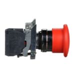 Schneider Automation - coupure d'arrêt d'urgence rouge Ø40, coupure push pull verrouillage Ø22 1NC - XB4BT842 – Image 3