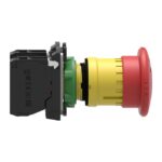 Schneider Automation - coupure d'arrêt d'urgence rouge déclenchement verrouillage Ø 22 2NC - XB5AS8444 – Image 4