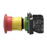 Schneider Automation - coupure d'arrêt d'urgence rouge déclenchement verrouillage Ø 22 2NC - XB5AS8444 – Image 6