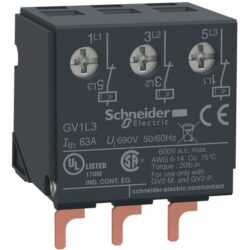 Schneider Automation - limiteur additif 63 A - pour disjoncteur moteur GV2 - à la partie supérieure - GV1L3