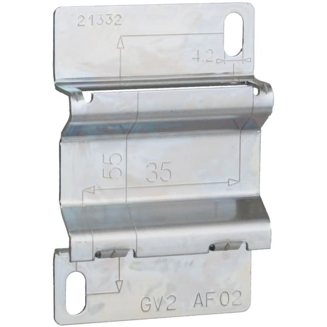 Schneider Automation - platine adaptateur - pour fixation sur panneau - pour disjoncteur moteur GV2 - GV2AF02 Schneider Automation - platine adaptateur - pour fixation sur panneau - pour disjoncteur moteur GV2 - GV2AF02