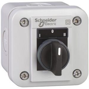 Schneider Automation - poste de commande XAL-E - sélecteur 3 positions - I-O-II - blanc - 2 NO - XALE1333