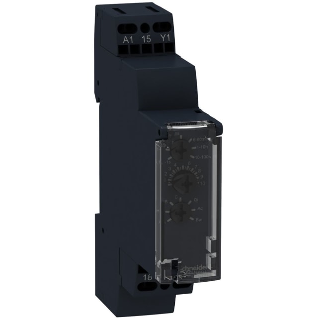Schneider Automation - relai de temporisation 8 fonctions - 1 s-100 h - 12-240 V CA/CC - 1 OC - RE17RMMW Schneider Automation - relai de temporisation 8 fonctions - 1 s-100 h - 12-240 V CA/CC - 1 OC - RE17RMMW