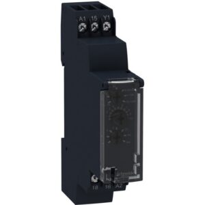 Schneider Automation - relai de temporisation 8 fonctions - 1 s-100 h - 24-240 V CA - 1 OC - RE17RMMU