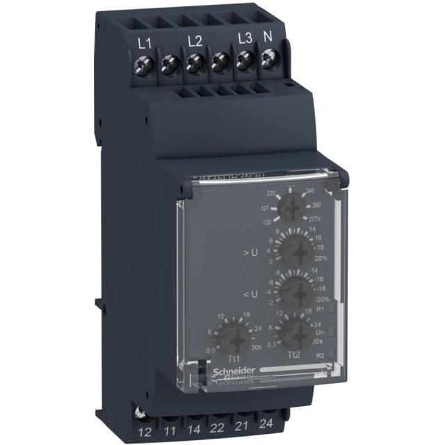 Schneider Automation - relais de mesure de tension RM35-U - plage 114-329 V AC - RM35UB3N30 Schneider Automation - relais de mesure de tension RM35-U - plage 114-329 V AC - RM35UB3N30