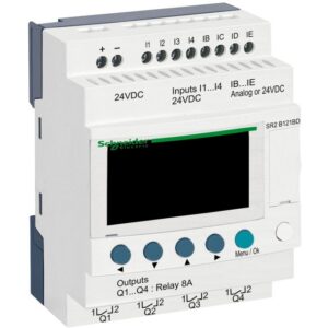 Schneider Automation - relais intelligent compact Zelio Logic - 12 E S - 24 V CC - horloge - affichage - SR2B121BD