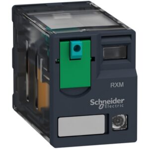 Schneider Automation - relais miniature embrochable - Zelio RXM - 2 OF - 24 V CC - DEL - RXM2AB2BD