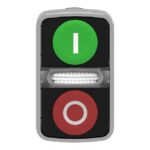 Schneider Automation - tête bouton-poussoir double touche - Ø 22 - vert + rouge - E - S - IP66, IP69K - ZB4BW7A3741 – Image 3