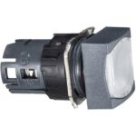 Schneider Automation - tête carrée pour bouton poussoir lumineux - Ø 16 - blanc - ZB6CW1