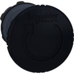 Schneider Automation - tête pour Arrêt d'urgence Ø 40 - tourner pour déverrouiller - Ø 22 - noir - ZB5AS52